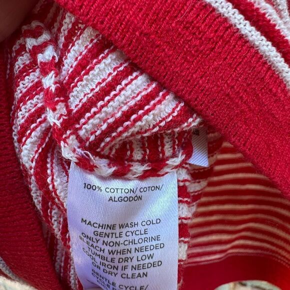 Red Striped Women's Top - Picture 4 of 5